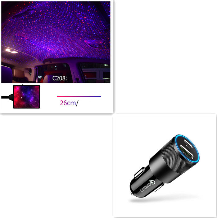 1st USB Car Starry Sky Light Full Sky Star LED-projektion 6e44